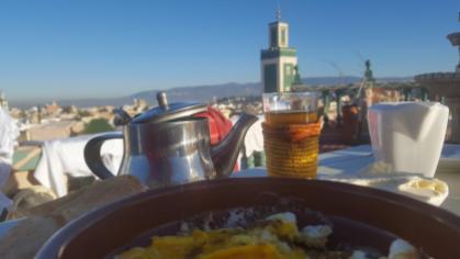 Meknes, breakfast at Riad Malaka.